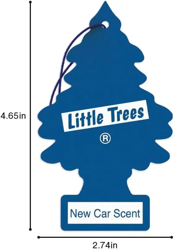 LITTLE TREES Avtomobil uchun havo xushbo'ylantirgichi | Uy yoki avtomobil uchun osiladigan qog'oz daraxt | Yangi avtomobil hidi | 3 ta paket - 5