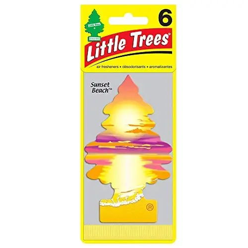Little Trees Car Air Freshener 6-Pack (Sunset Beach) 
