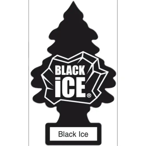 Little Trees Car Air Freshener | Hanging Paper Tree for Home or Car | Black Ice | 3 Pack - 3