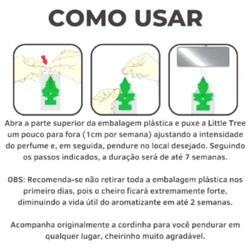 Little Trees Car Air Freshener | Hanging Paper Tree for Home or Car | Black Ice | 3 Pack - 5