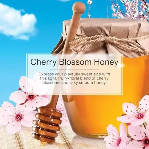 LITTLE TREES Car Air Freshener | Hanging Paper Tree for Home or Car | Cherry Blossom Honey | 12 Pack - 2