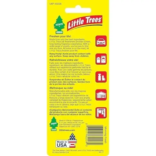 LITTLE TREES Car Air Freshener | Hanging Paper Tree for Home or Car | Morning Fresh - 3