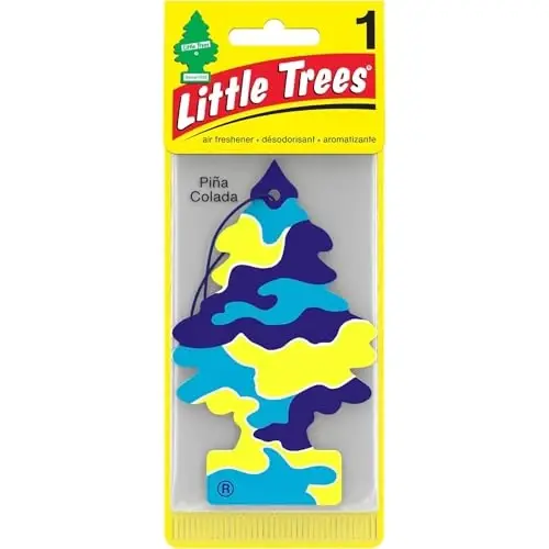 LITTLE TREES Car Air Freshener | Hanging Paper Tree for Home or Car | Pina Colada Scent | Pack of 12 - CAR-FRESHENER (1)
