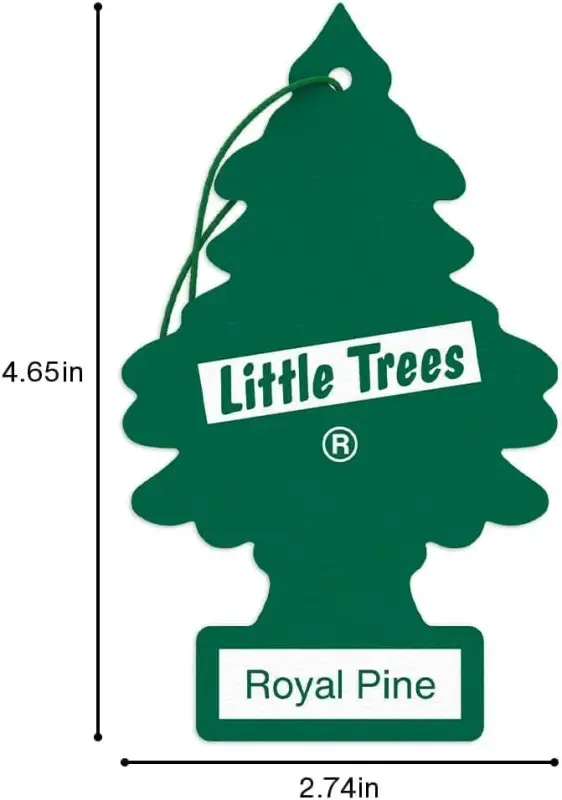 LITTLE TREES Car Air Freshener | Hanging Paper Tree for Home or Car | Royal Pine | 3 Pack - 4