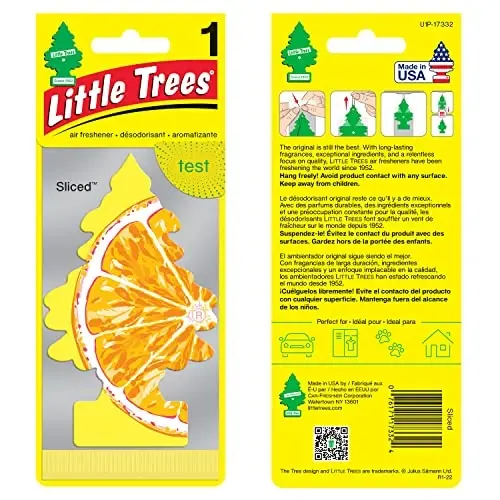 Little Trees Car Air Freshener | Hanging Paper Tree for Home or Car | Sliced | 6 Pack - 2