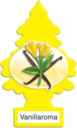 LITTLE TREES Car Air Freshener | Hanging Paper Tree for Home or Car | Vanillaroma | 3 Pack - 2