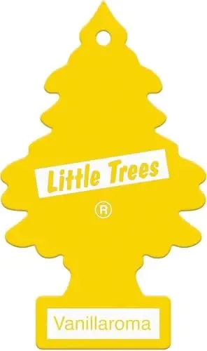 LITTLE TREES Car Air Freshener | Hanging Paper Tree for Home or Car | Vanillaroma | 3 Pack - 3