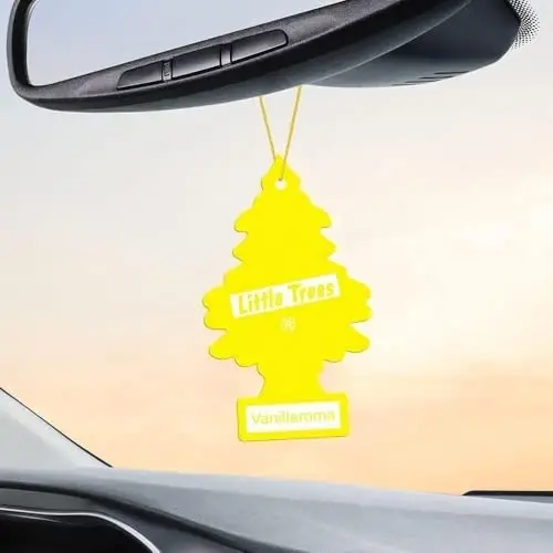 LITTLE TREES Car Air Freshener | Hanging Paper Tree for Home or Car | Vanillaroma | 3 Pack - 4