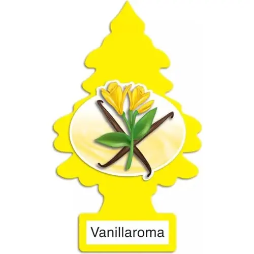 LITTLE TREES Car Air Freshener | Uy uchun yoki avtomobil uchun osilgan qog'oz daraxti | Vanillaroma | 3 dona 