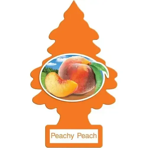 LITTLE TREES Car Air Freshener | Hanging Paper Tree for Home or Car | Peachy Peach | 3 Pack - LITTLE TREES