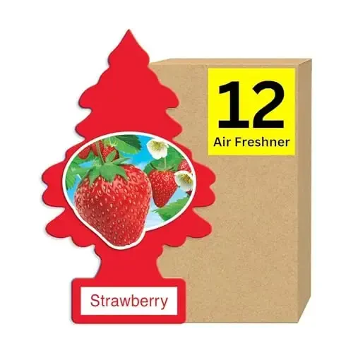 Little Trees Cardboard Hanging Car, Home & Office Air Freshener, Peachy Peach (Pack of 12) - 2
