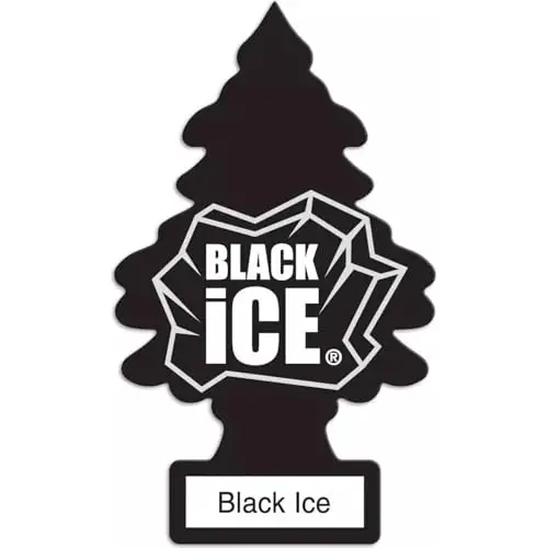 Little Trees Hanging Car and Home Air Freshener, Black Ice (Pack of 3) - 1