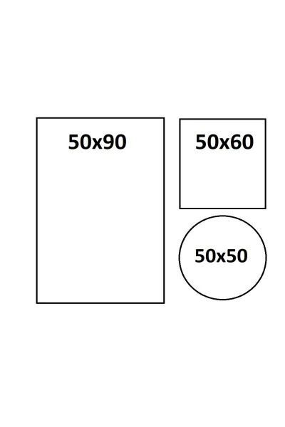 Люкс Армони Эмбос 3-қисмли ҳожатхона гилам тўплами -- 50x90--50x60--50x50(доира) - Modazone (1)