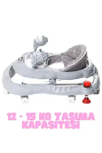 Люкс Опрокидывающийся Предохранитель Двойной Стоп Ходунки Группа Игрушек для Умственного Развития Паук 3-х Уровневый-Антрацит Синий - 3