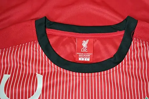 Icon Sports Men Compatible with Liverpool Officially Compatible with LiverpoolSoccer Poly Shirt Jersey -08 Medium Red - 3