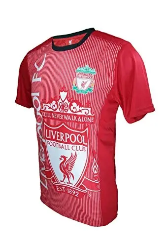 Icon Sports Men Compatible with Liverpool Officially Compatible with Liverpool Soccer Poly Shirt Jersey -08 - MODAZONE (1)