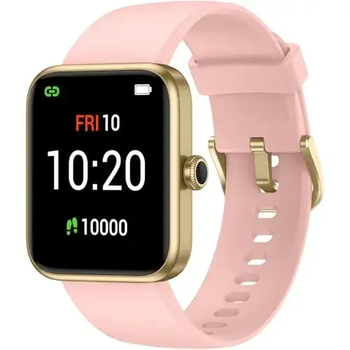 LIVIKEY Smart Watch, Fitness Tracker with Heart Rate Monitor, Blood Oxygen, Sleep Tracking, 41mm Smartwatch Waterproof with Pedometer for Women Men Watch Compatible with Android iOS Phones - LIVIKEY