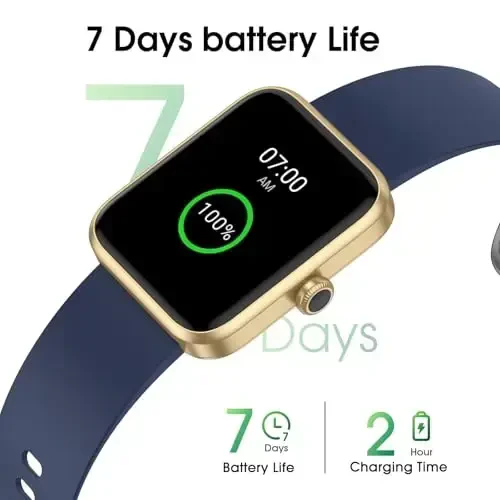 LIVIKEY Smart Watch, Yurak urish tezligini kuzatuvchi, uyquni kuzatish, qadam o'lchagichli fitnes-treker, ayollar va erkaklar uchun pedometrli suv o'tkazmaydigan aqlli soat Android iOS telefonlari bilan mos keladi - 7