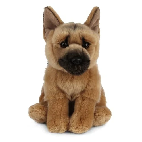 Living Nature German Shepherd Stuffed Animal | Fluffy Dog Animal | Soft Toy Gift for Kids | 8 inches - 5