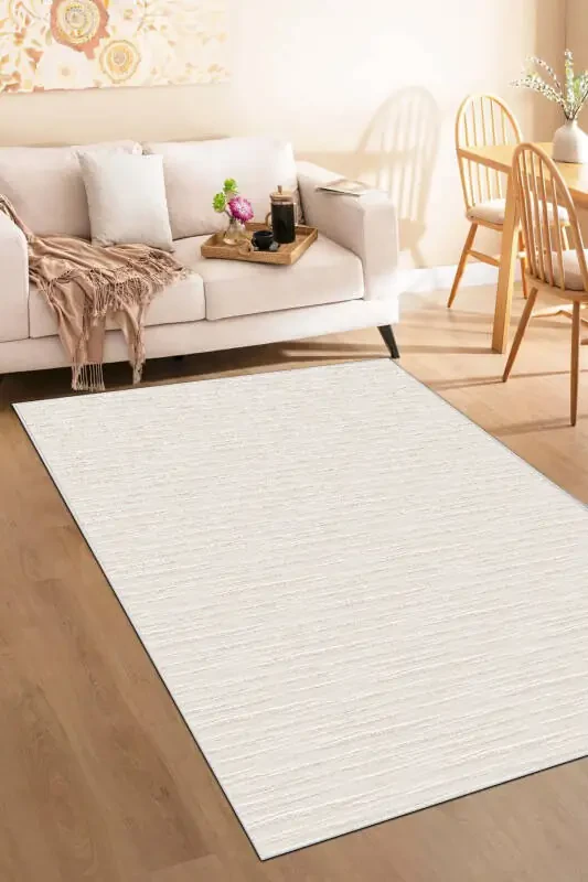 Living Room Rug Geometric Scandinavian Vintage Digital Print Washable Non-Slip Base - 1