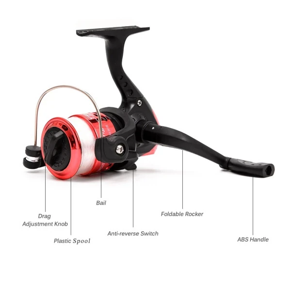 Lixada Baliq Ovi Rod G'altak Kombinatsiyasi 2PCS 2.1m Teleskopik Baliq Ovi Rodlari 2PCS Yigiruv G'altaklari Baliq Ovi Yemlari Ilgaklar Aksessuarlar Baliq Ovi Sumkasi bilan to'liq to'plam - 7