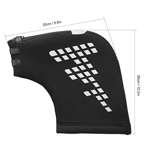 Lixada Bike Handlebar Mitts Bicycle Mittens for Winter Thermal Cover for Mountain Bike Mountain Bike Motorcycle Handlebar Keep Hands Warm Reflective, 1 Pair - 5