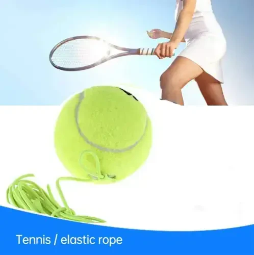 LIYUANBAIHUO 3 Pcs Tennis Training Ball With String, Trainer Balls Self Practice and Replacement Tool, Ideal for Indoor and Outdoor Practice - 5