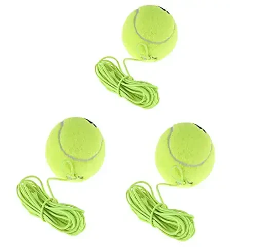 LIYUANBAIHUO 3 Pcs Tennis Training Ball With String, Trainer Balls Self Practice and Replacement Tool, Ideal for Indoor and Outdoor Practice - 1
