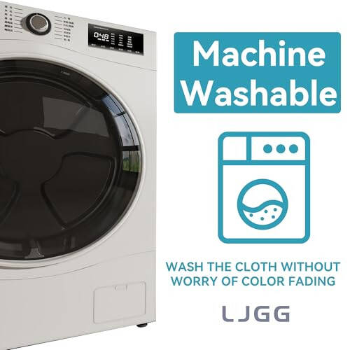 LJGG 16'x16' Microfiber Tozalash Mato, 12-Pack Ikki tomonlama Ikki Rangli Sariq-Kulrang, Avto Detallashtirish uchun Ultra Singdiruvchi va Tirnalishsiz, Avtomobil, Oshxona va Uy uchun Ko'p Maqsadli Sochiqlar - 7