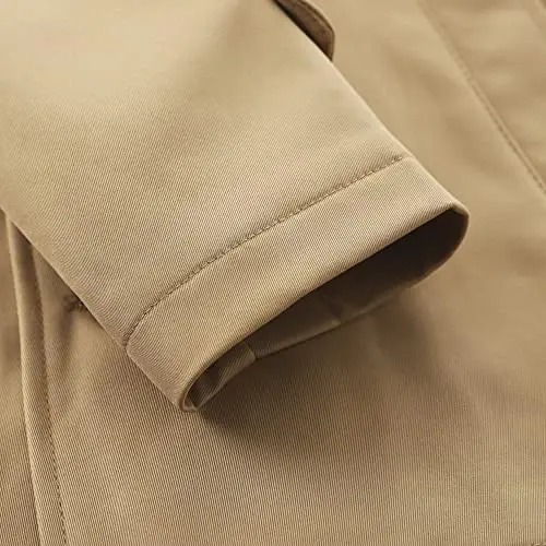 LJYH Toddler Boys Classic Buttons Peacoat Kids Hooded Toggle Dress Trench Coats - 5