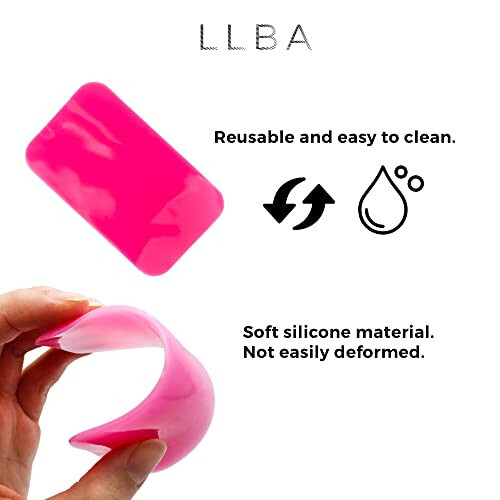 LLBA Silicone Eyelash Pads for Lash Extension | Silicone False Eyelash Holder Pads | False Eyelash Stand Tray Holder for Silicone False Lashes Holder Pads Reusable Eyelash Extension (Pack of 1) - 4