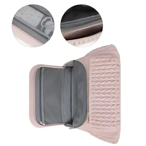 Lmbabter Diaper Bag Backpack Messenger Bag Travel Backpack Maternity Bags Stylish Baby Bag with Changing Pad for Mom (Pink) - 7