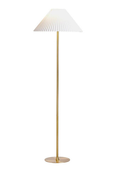 LMD-FR03 Conic Aged Matte Gold Metal Floor Lamp - Broken Cream - 5