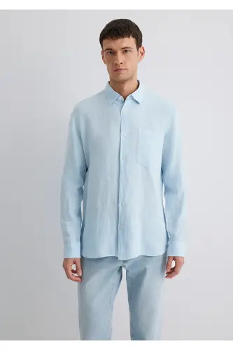 Льняная Рубашка Regular Fit / Normal Kesim 0211472-70 - 4