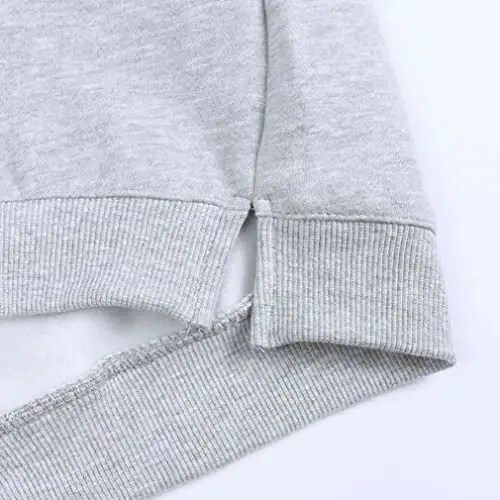 LNICAER Toddler Kids Baby Boys Girls Crewneck Pullover Sweatshirt Fleece Solid Color Coat Warm Fall Winter Clothes - 6