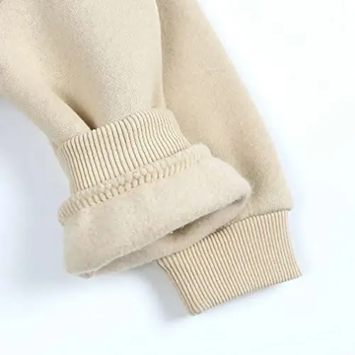 LNICAER Toddler Kids Baby Boys Girls Crewneck Pullover Sweatshirt Fleece Solid Color Coat Warm Fall Winter Clothes - 5