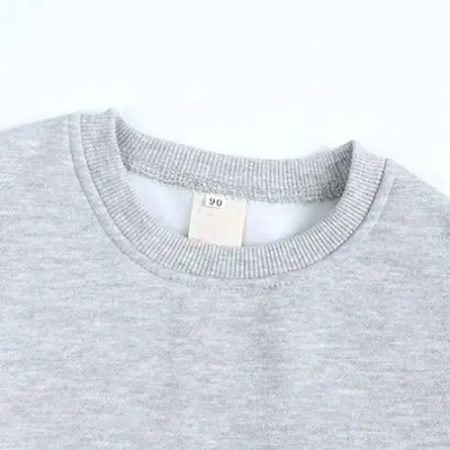 LNICAER Toddler Kids Baby Boys Girls Crewneck Pullover Sweatshirt Fleece Solid Color Coat Warm Fall Winter Clothes - 3