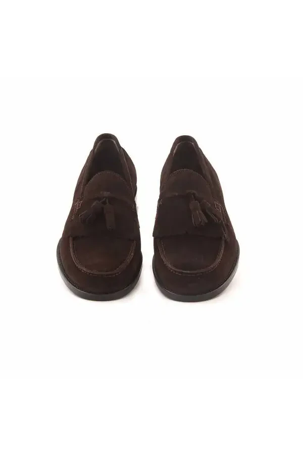 Loafer Men's Classic Shoe 0137-Coffee Suede - 3