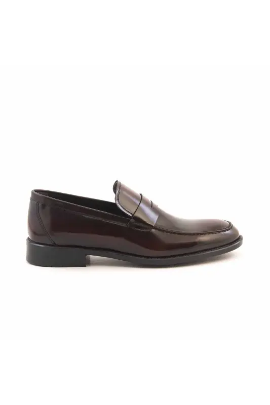 Loafer Men's Classic Shoes 11553-Burgundy - KEMAL TANCA
