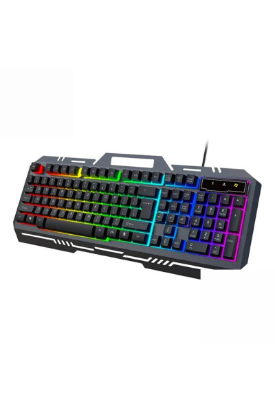 LOBO Rainbow Gaming Keyboard Mouse Set Wired USB 2-in-1 Gaming Set - 2