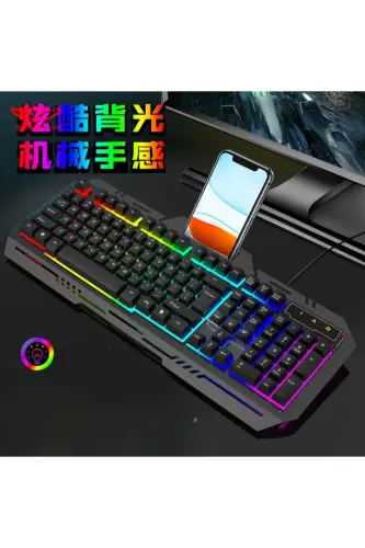LOBO Rainbow Oyinchi Klaviatura Sichqoncha To'plami USB Kirish - 7