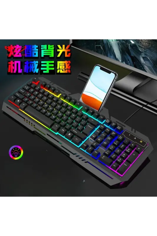 LOBO Rainbow Oyinchi Klaviatura Sichqoncha To'plami USB Kirish - 7