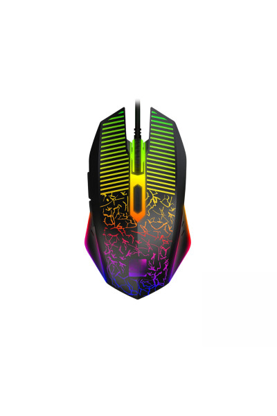 LOBO Rainbow Oyuncu Klavye Mouse Seti Usb Girişli Kablolu 2İN1 Gaming Set - 3