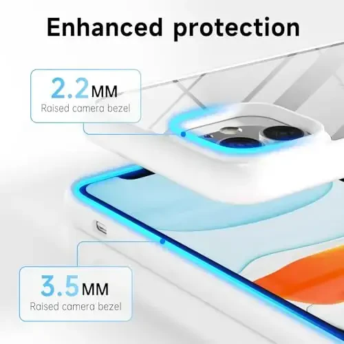 LoeoeL для iPhone 11 Чехол Прозрачный гибридный чехол для телефона 11 [Твердый пластик и мягкий силиконовый бампер] Акриловая не желтеющая тонкая защитная крышка для женщин, белая - 5