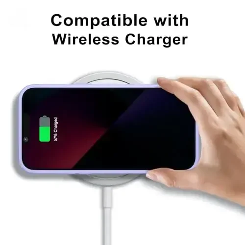 LoeoeL для iPhone 13 Mini Чехол Прозрачный, Прозрачный Гибридный 13 Mini Чехол для телефона [Твердый пластик и мягкий силиконовый бампер] Акриловая не желтеющая тонкая тонкая защитная крышка для женщин, Фиолетовая лаванда - 7