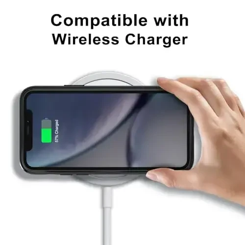 LoeoeL для iPhone XR Чехол Прозрачный Гибридный XR Чехол для телефона [Твердый пластик и Мягкий силиконовый бампер] Акриловая Не желтеющая Тонкая Тонкая Защитная крышка для женщин, Черный - 8