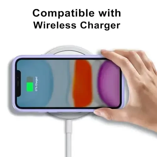 LoeoeL for iPhone 11 Case Clear, Transparent Hybrid 11 Phone Case [Hard Plastic & Soft Silicone Bumper] Acrylic Non Yellowing Thin Slim Protective Cover for Women, Purple Lavender - 7