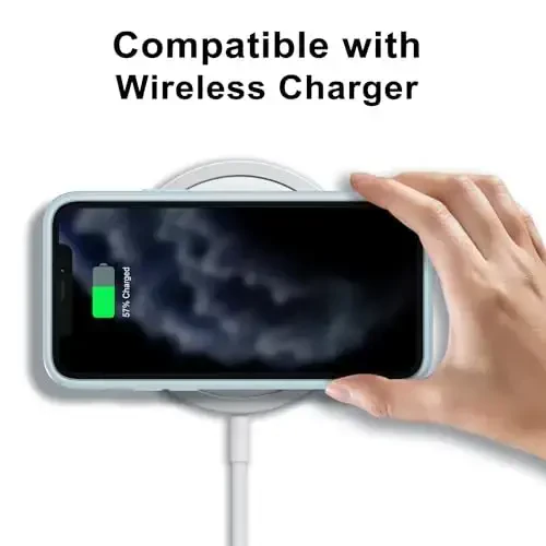 LoeoeL for iPhone 11 Pro Case Clear, Transparent Hybrid 11 Pro Phone Case [Hard Plastic & Soft Silicone Bumper] Acrylic Non Yellowing Thin Slim Protective Cover for Women, Light Blue - 7