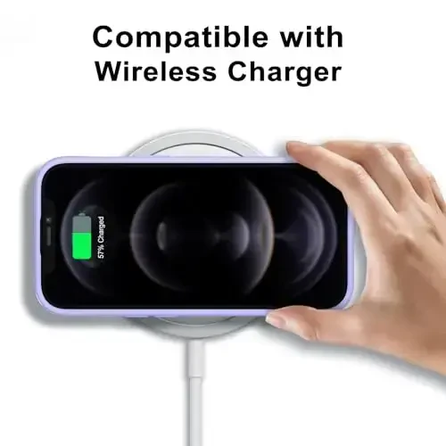 LoeoeL for iPhone 12 Pro/ 12 G'ilofi Shaffof, Shaffof Gibrid 12 Pro/ 12 Telefon G'ilofi [Qattiq Plastmassa & Yumshoq Silikon Bamper] Akrilik Sariqlik Qoplamaydigan Yupqa Himoya Qopqoq Ayollar uchun, Binafsha Lavanda - 7