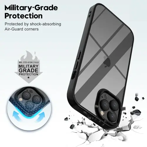 LoeoeL for iPhone 12 Pro Max Case Clear, Shaffof Gibrid 12 Pro Max Telefon Qutisi [Qattiq Plastmassa & Yumshoq Silikon Bamper] Akrilik Sarı Rangsiz Yupqa Himoya Qopqog'i Ayollar uchun, Neon Hot Pushti - 5